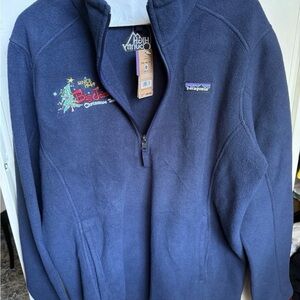 Patagonia Women’s Synchilla Marsupial 1/2 Zip Fleece Navy Blue Size XL